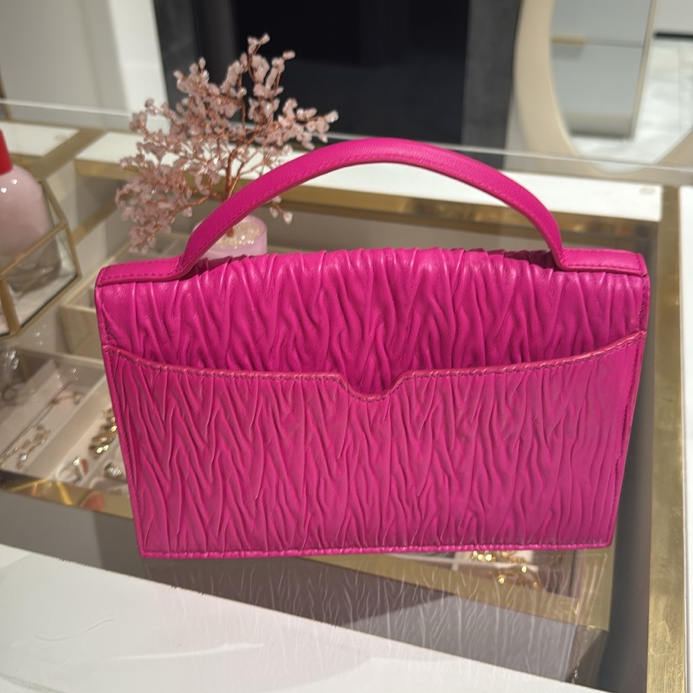 Pink Quilted Women's Bag Alexander MC Queen . - Picture 2 of 8